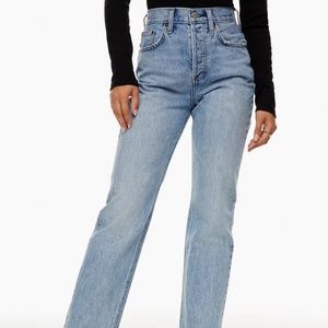 Aritzia high waisted mom jeans